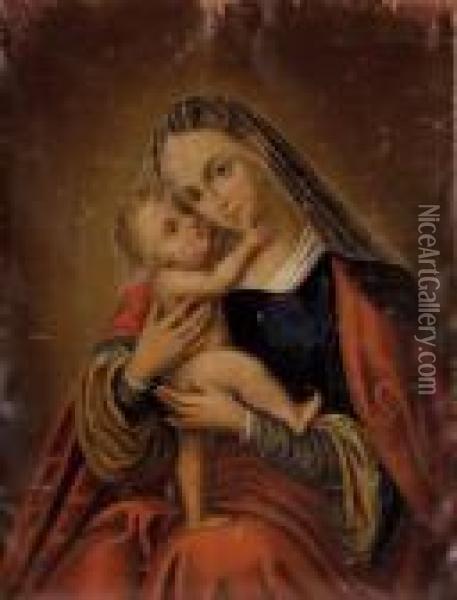 Gnadenbild Maria-hilf Oil Painting - Lucas The Elder Cranach