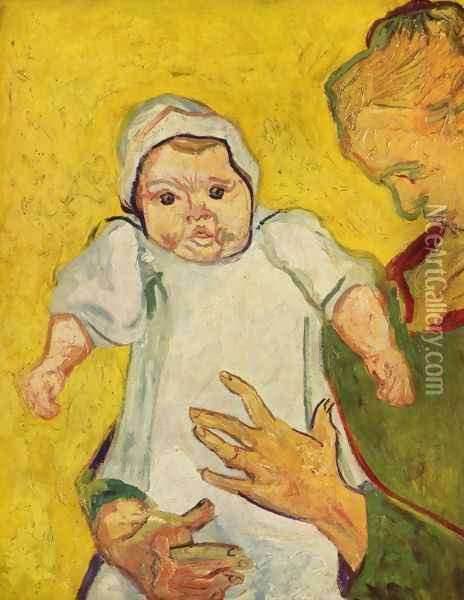 The Baby Marcelle Roulin 2 Oil Painting - Vincent Van Gogh