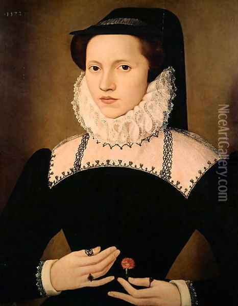Portrait of Anne Waltham, 1572 Oil Painting - Francois, the Elder Quesnel