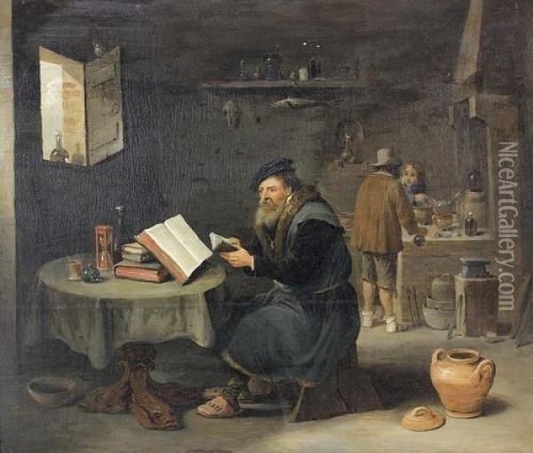 Umkreis Oil Painting - David The Younger Teniers