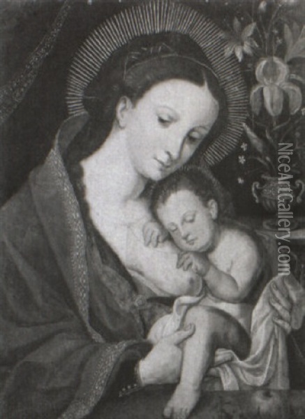 The Madonna And Child Oil Painting - Pieter Coecke van Aelst the Elder