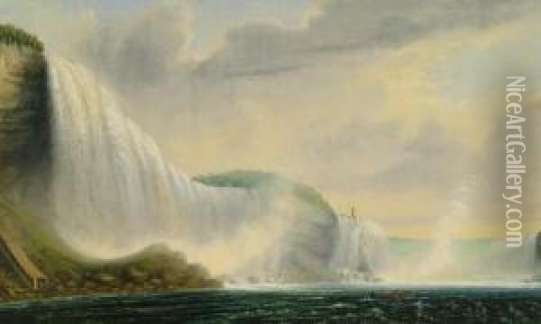 Niagara Falls Oil Painting - Ferdinand Reichardt