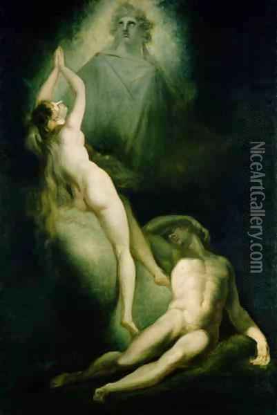 The Creation of Eve Oil Painting - Johann Henry Fuseli