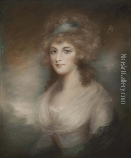 Portrait Of A Lady Oil Painting - John Russell