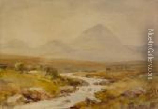 Errigal, From Near Falcarragh Oil Painting - William Bingham McGuinness