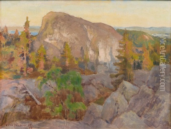 A View From Koli Oil Painting - Eero Jaernefelt