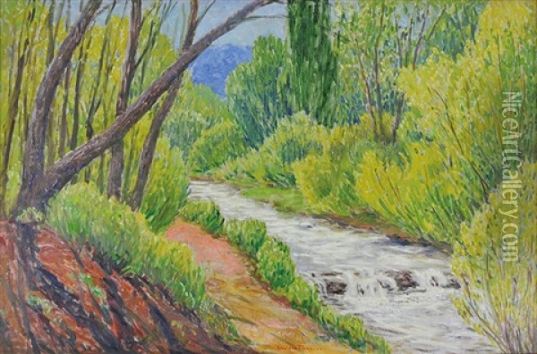 Arroyo Mimbrera Oil Painting - Sheldon Parsons