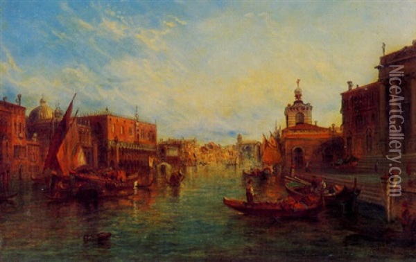 The Ducal Palace Venice Oil Painting - Alfred Pollentine