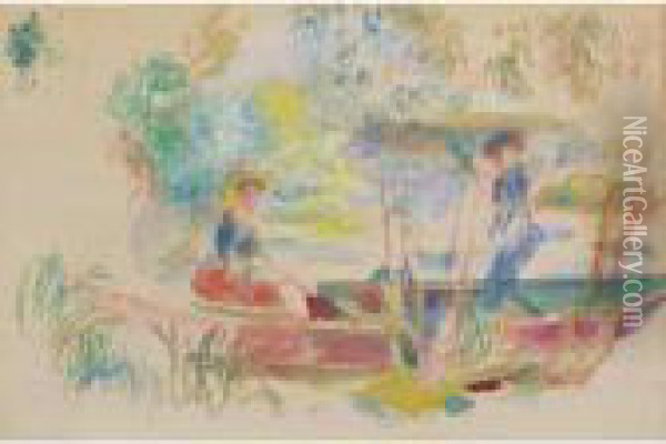 La Yole Oil Painting - Pierre Auguste Renoir