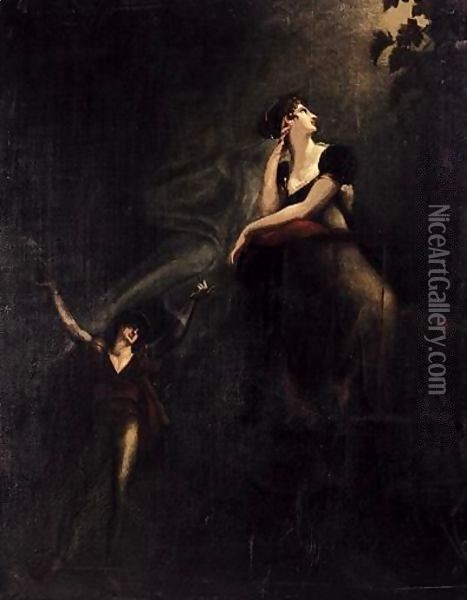 Romeo And Juliet Oil Painting - Johann Henry Fuseli
