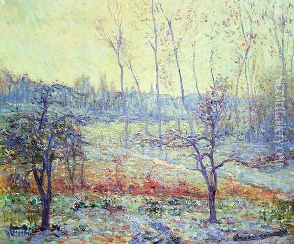 Landscape of Givre in the Mist Oil Painting - Gustave Loiseau