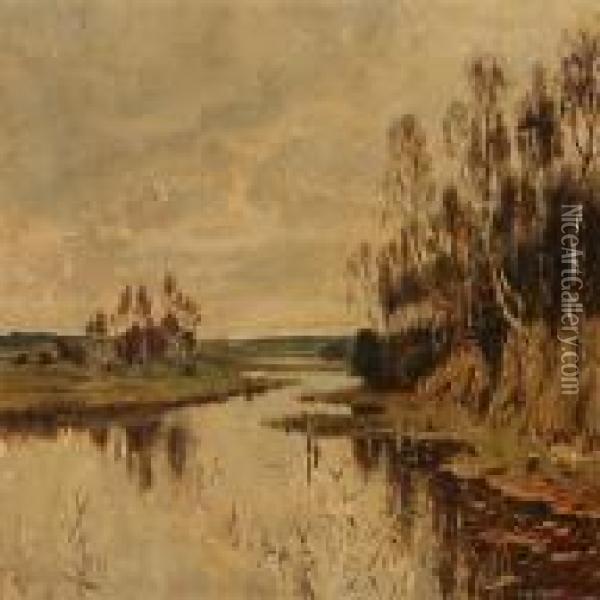 Gurreso Ved Marianelund Oil Painting - Olaf Viggo Peter Langer