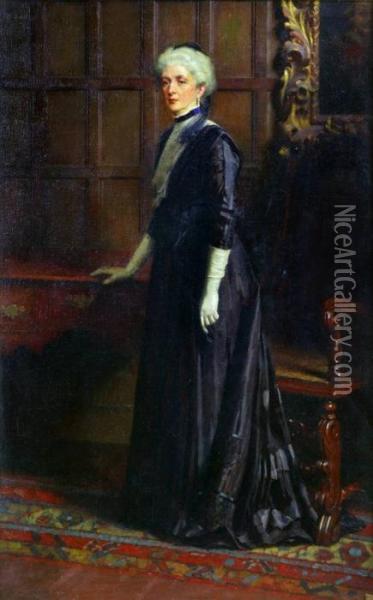 The Marchioness Of Zetland Oil Painting - William Logsdail
