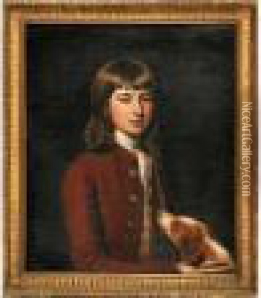 Portrait Of A Boy Oil Painting - Nathaniel Hone