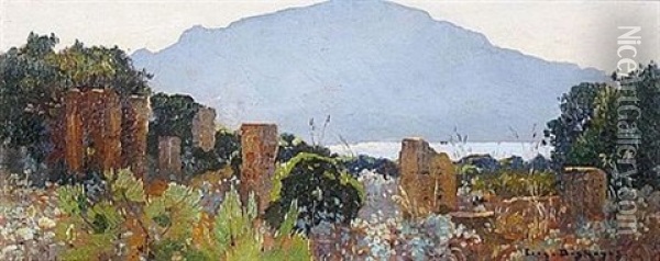 Tipaza La Romaine Oil Painting - Eugene F. A. Deshayes