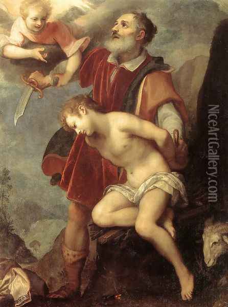 The Sacrifice of Isaac c. 1607 Oil Painting - Lodovico Cardi Cigoli