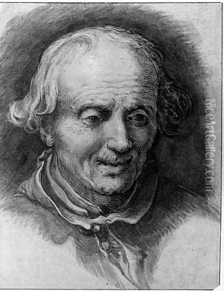 The Head of an old Man Oil Painting - Abraham Bloemaert