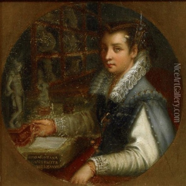 Autoportrait Oil Painting - Lavinia Fontana