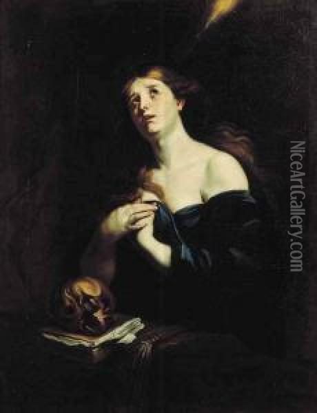Maddalena Oil Painting - Andrea Vaccaro
