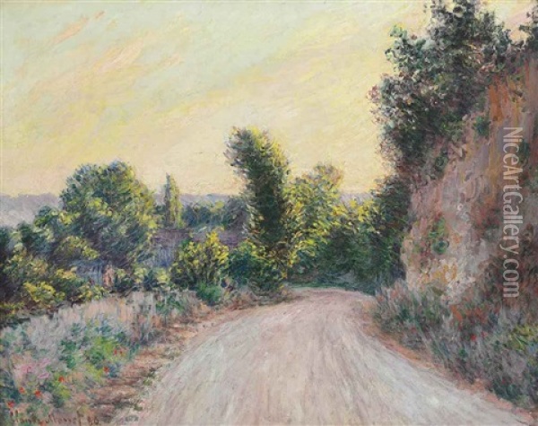 Chemin Oil Painting - Claude Monet