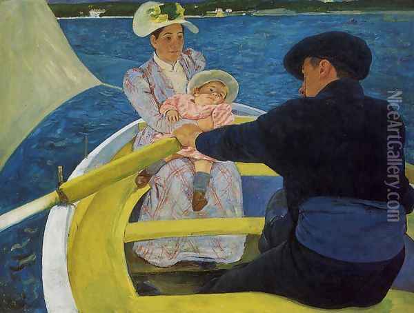 The Boating Party, 1893-94 Oil Painting - Mary Cassatt