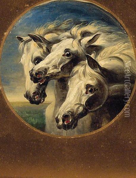 Pharoah's Horses Oil Painting - John Frederick Herring Snr