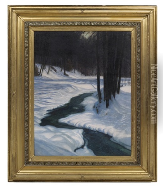 The Snow Melt Oil Painting - Ivan Fedorovich Choultse