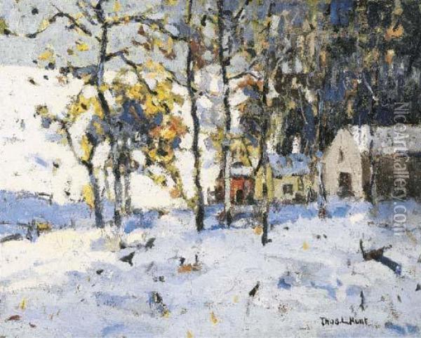 Winter Splendor Oil Painting - Thomas Hunt