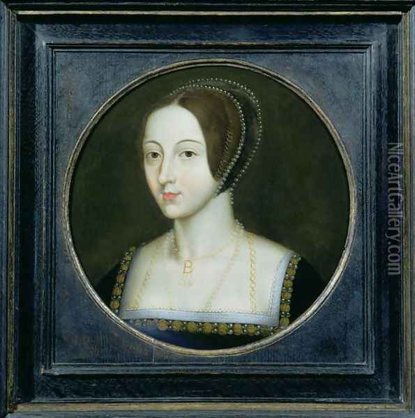 Portrait of Anne Boleyn (c.1507-36) Oil Painting - Anonymous Artist