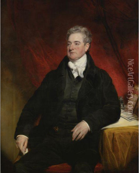 Portrait Of Sir Richard Hardinge Oil Painting - Martin Archer Shee