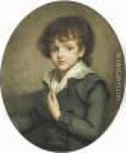 Portrait De Jeune Garcon Oil Painting - Jean Baptiste Greuze