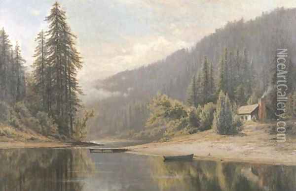 The Gualala River, California Oil Painting - Raymond D. Yelland