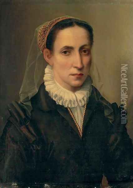 Portrait of Contessina Mattei Oil Painting - Mirabello Cavalori (Salincorno)