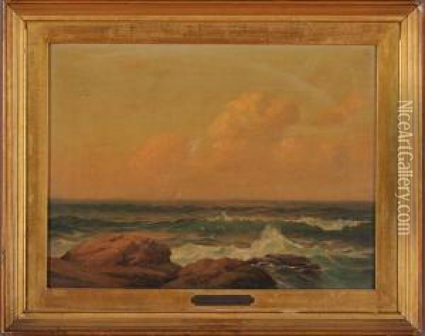 Coastal View Oil Painting - Warren W. Sheppard