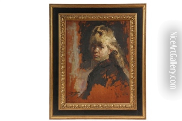Maureen, Ireland, 1916 Oil Painting - Leslie Georges