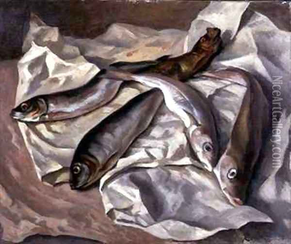 Still Life of Fish Oil Painting - Roger Eliot Fry