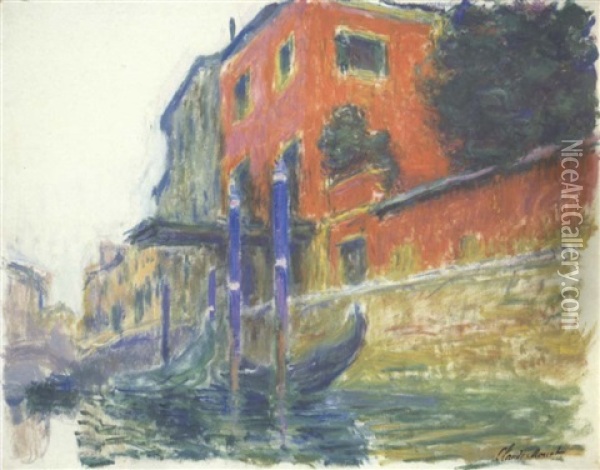 La Maison Rouge Oil Painting - Claude Monet