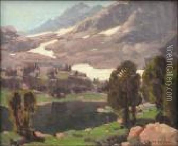 High Sierra Lake Oil Painting - Edgar Alwin Payne