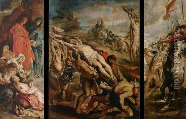 Raising of the Cross Oil Painting - Peter Paul Rubens