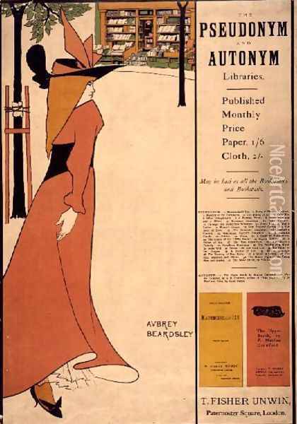 Publicity poster for 'The Yellow Book', 1894-97 Oil Painting - Aubrey Vincent Beardsley