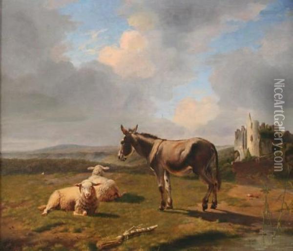 Eugene Joseph Oil Painting - Eugene Joseph Verboeckhoven