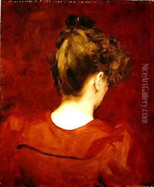 Etude pour Lilia Oil Painting - Charles Emile Auguste Carolus-Duran