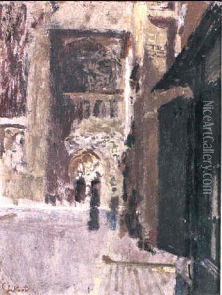The Eglise St. Jacques, Dieppe Oil Painting - Walter Sickert
