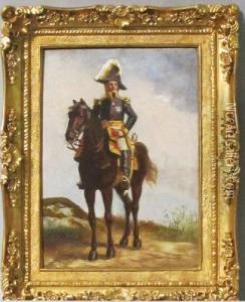 Marechal D'empire, , A Cheval Oil Painting - Nicolas Sicard