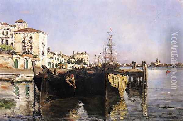 View Of Venice2 Oil Painting - John Henry Twachtman
