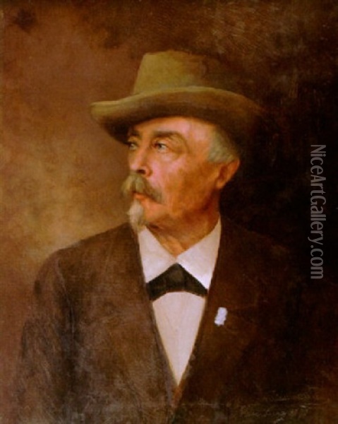 Brustportrait Hans Von Bulow Oil Painting - Friedrich von Willemoes-Suhm