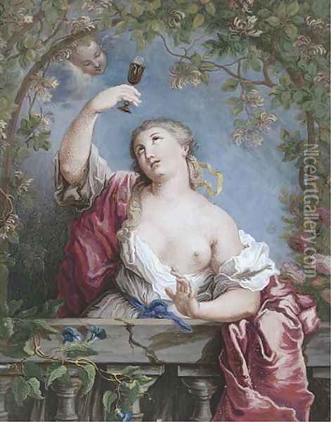 An allegory of virtue Oil Painting - Jean-Honore Fragonard