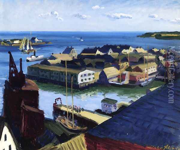 Fishing Port, Gloucester Oil Painting - John Sloan