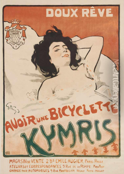 Kymris Oil Painting - Jules-Alexandre Grun