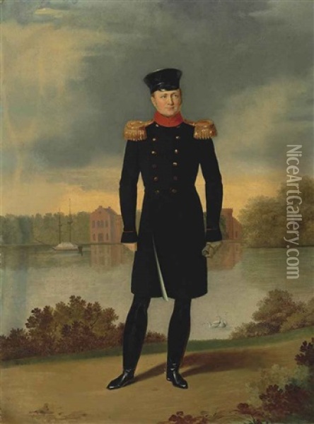 Portrait Of Tsar Alexander I (1777-1825) Oil Painting - George Dawe
